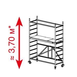 Алюминиевая вышка-тура Krause ProTec XS 3,7м 920126