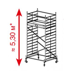 Алюминиевая вышка-тура Krause ProTec XXL 5,3м 911131