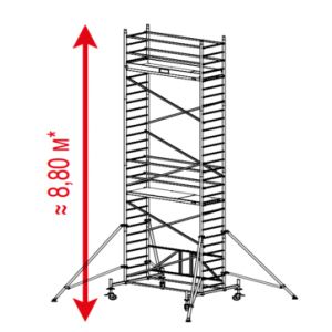 Алюминиевая вышка-тура Krause ProTec XS 8,8м 920065